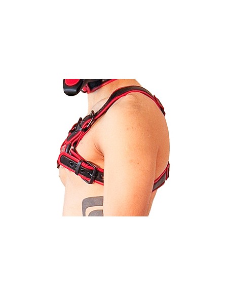Harnais Puppy Harness Noir-Rouge | FetishXplore
