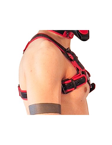 Harnais Puppy Harness Noir-Rouge | FetishXplore