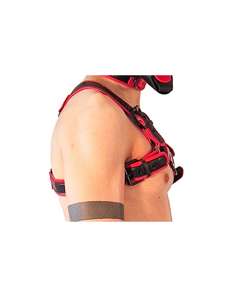 Harnais Puppy Harness Noir-Rouge | FetishXplore