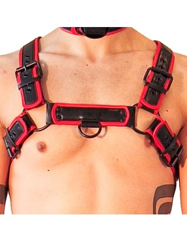 Harnais Puppy Harness Noir-Rouge | FetishXplore