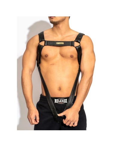 Harnais Sexy Harness Simili Cuir Noir | FetishXplore