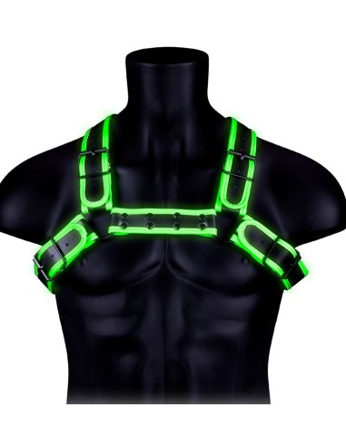 Harnais Phosphorescent Glow Buckle Noir | FetishXplore