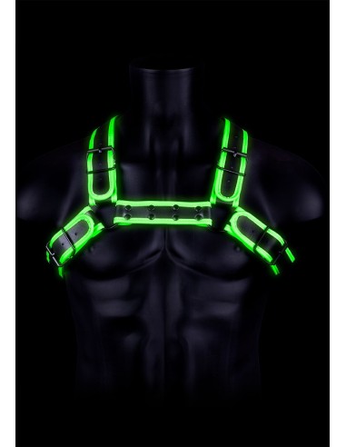 Harnais Phosphorescent Glow Buckle Noir | FetishXplore