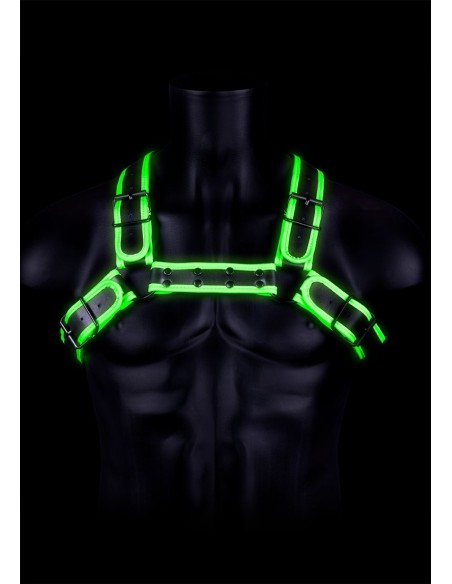 Harnais Phosphorescent Glow Buckle Noir | FetishXplore