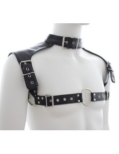 Harnais et Collier Optor Noir | FetishXplore 2