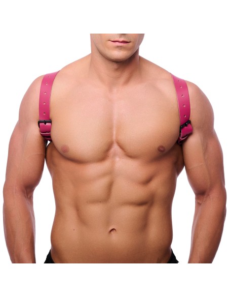 Harnais en Cuir Shoulder Rose | FetishXplore