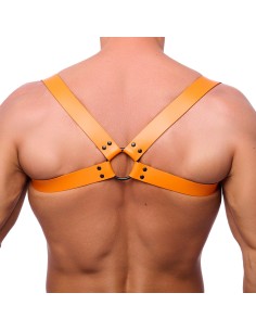 Harnais en Cuir Shoulder Orange | FetishXplore 2