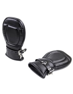 Gants Padded Lock Noirs | FetishXplore