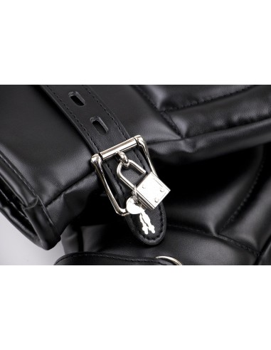 Gants Padded Lock Noirs | FetishXplore