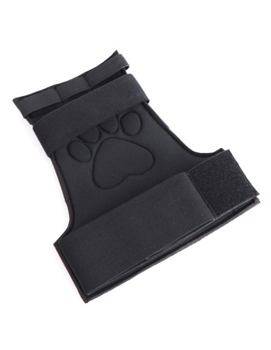 Gants Puppy Dog Paw Noir-Rouge | FetishXplore