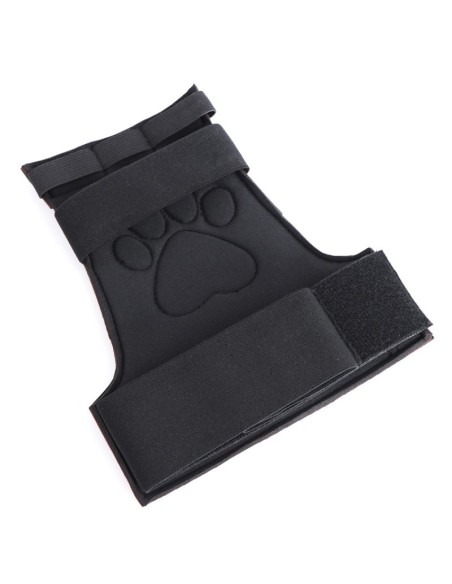 Gants Puppy Dog Paw Noir-Rouge | FetishXplore
