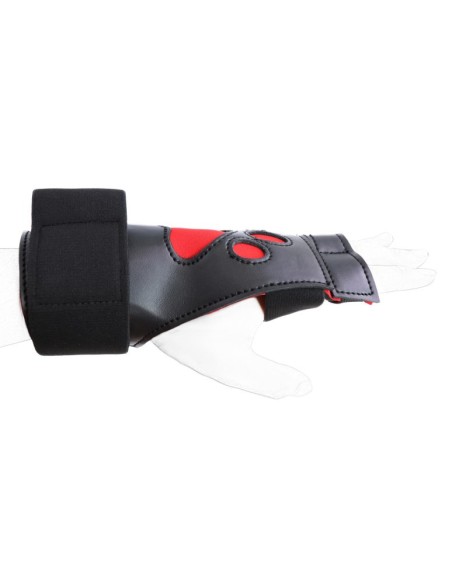 Gants Puppy Dog Paw Noir-Rouge | FetishXplore