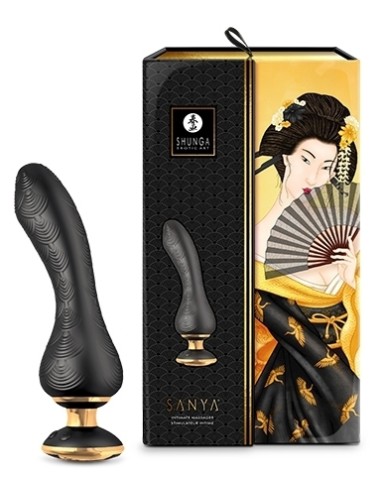 Stimulateur Intime Shunga Sanya Noir | FetishXplore