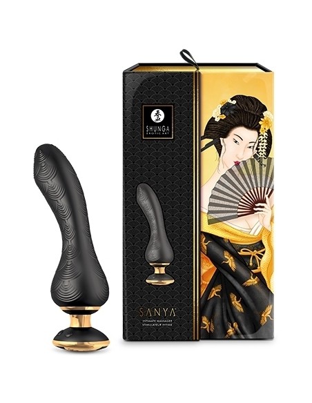 Stimulateur Intime Shunga Sanya Noir | FetishXplore