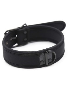 Collier en Néoprène Noir | FetishXplore
