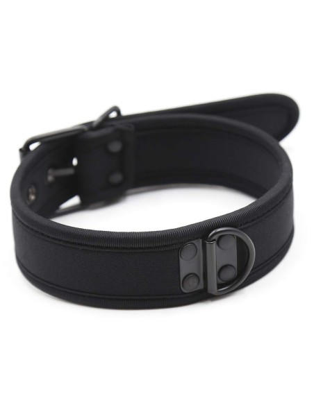 Collier en Néoprène Noir | FetishXplore