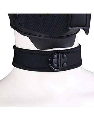 Collier en Néoprène Noir | FetishXplore