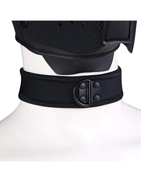 Collier en Néoprène Noir | FetishXplore