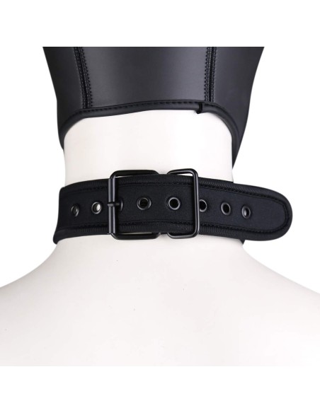 Collier en Néoprène Noir | FetishXplore