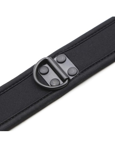 Collier en Néoprène Noir | FetishXplore