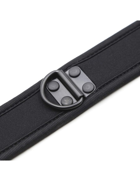 Collier en Néoprène Noir | FetishXplore
