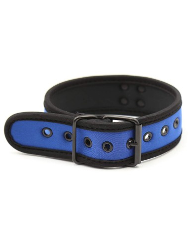 Collier en Néoprène Bleu | FetishXplore