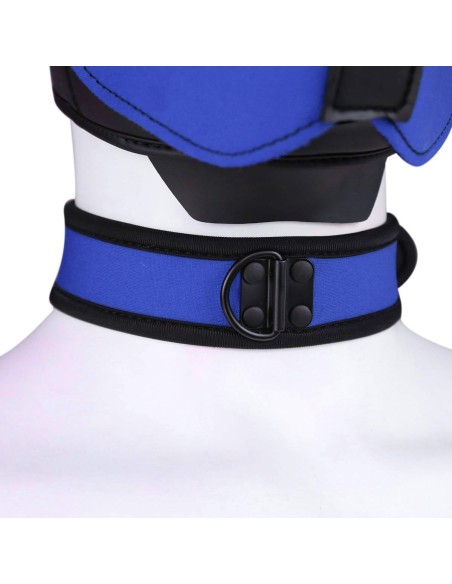 Collier en Néoprène Bleu | FetishXplore
