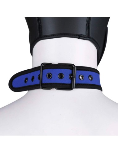 Collier en Néoprène Bleu | FetishXplore