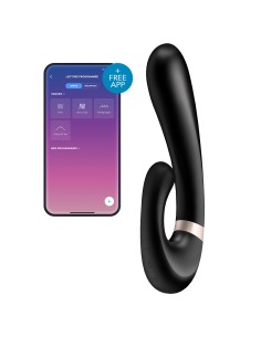 Stimulateur Point G Connecté Heat Wave Satisfyer Noir | FetishXplore