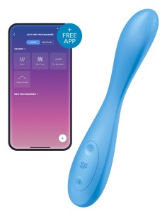 Vibro Connecté G-Spot Flex 4 Satisfyer 20cm Bleu | FetishXplore