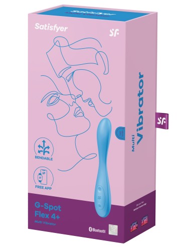Vibro connected G-SPOT FLEX 4+ Satisfyer 20cm Blue