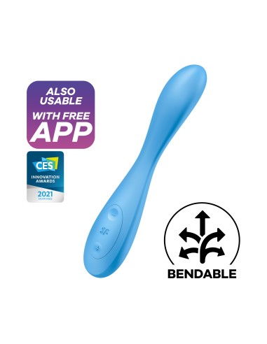 Vibro connected G-SPOT FLEX 4+ Satisfyer 20cm Blue