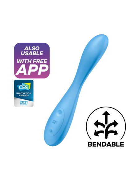 Vibro connected G-SPOT FLEX 4+ Satisfyer 20cm Blue