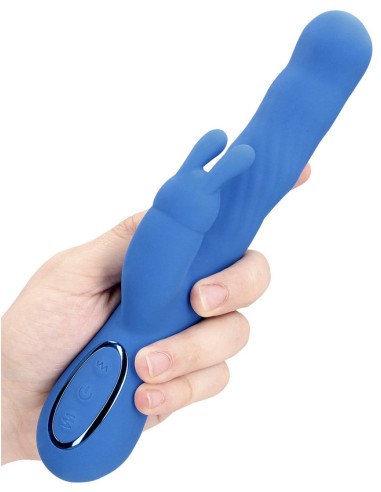 Vibro Rabbit Jetset 14 x 3.5cm Bleu | FetishXplore
