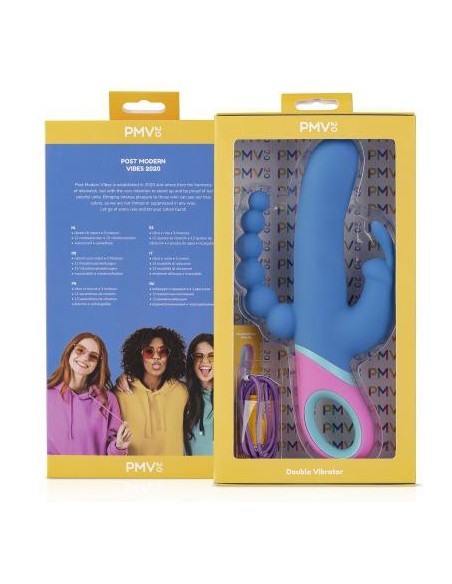 Vibro Double Rabbit Vice 23 x 3.5 cm | FetishXplore