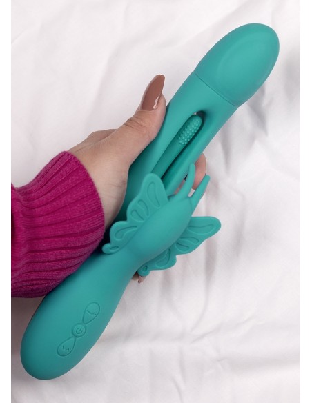 Vibro Rabbit Butterfly Flap 15 x 3.8 cm | FetishXplore