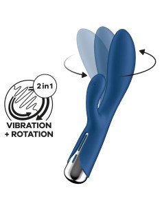 Vibro Rabbit Spinning Rabbit 1 11 x 3.5cm Bleu | FetishXplore