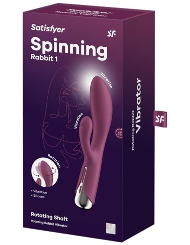 Vibro Rabbit Spinning Rabbit 1 11 x 3.5cm Framboise | FetishXplore