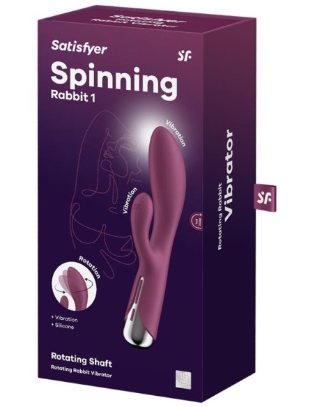 Vibro Rabbit Spinning Rabbit 1 11 x 3.5cm Framboise | FetishXplore