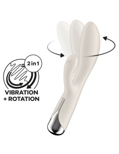 Vibro Rabbit Spinning Rabbit 1 11 x 3.5cm Beige | FetishXplore