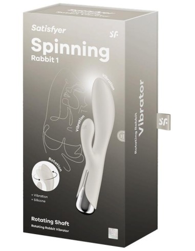 Vibro Rabbit Spinning Rabbit 1 11 x 3.5cm Beige | FetishXplore