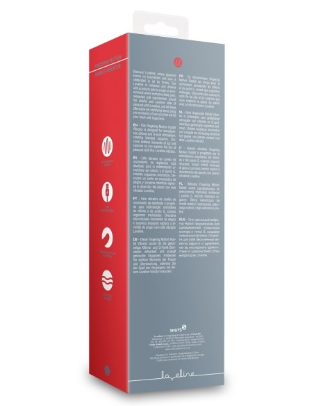 Vibro Rabbit Fingering Motion 23 cm Gris | FetishXplore