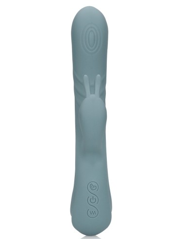 Vibro Rabbit Fingering Motion 23 cm Gris | FetishXplore