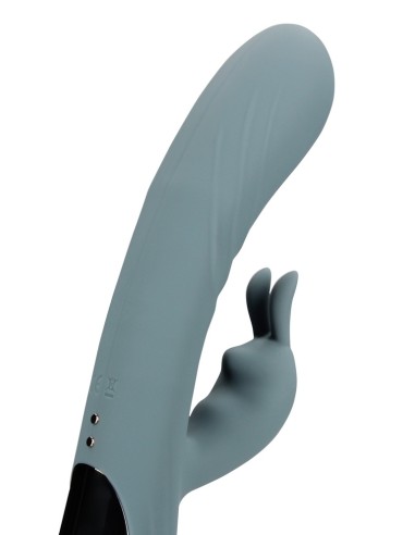 Vibro Rabbit Fingering Motion 23 cm Gris | FetishXplore