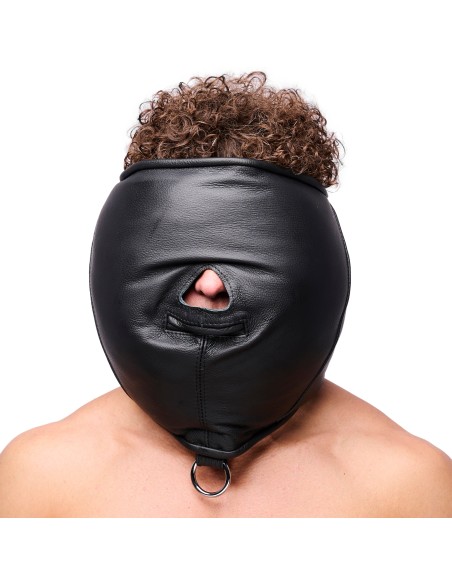 Padded leather sensory hood