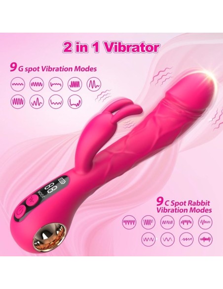 Vibro Rabbit Spotbit 14 x 3.7cm Rose | FetishXplore