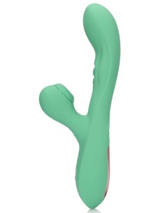 Vibro Rabbit Flickery 23 cm Vert | FetishXplore