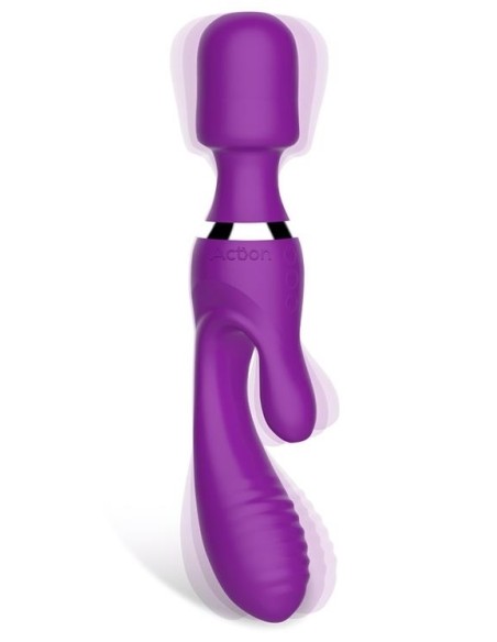 Vibro et Wand Fifteen Action Violet | FetishXplore