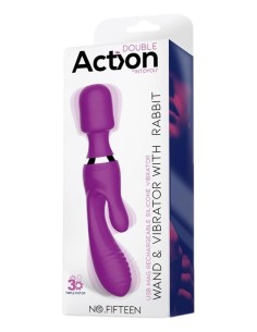 Vibro et Wand Fifteen Action Violet | FetishXplore 2