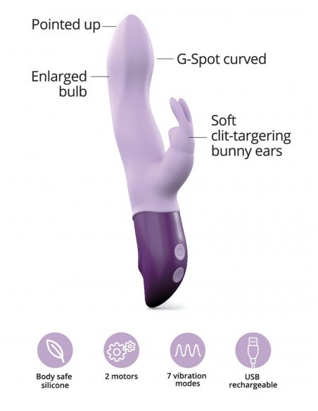 Vibro Hello Rabbit Mauve | FetishXplore